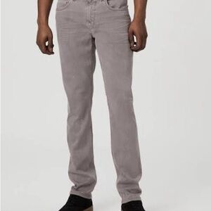 PAIGE Men's Light Gray Slim Jeans